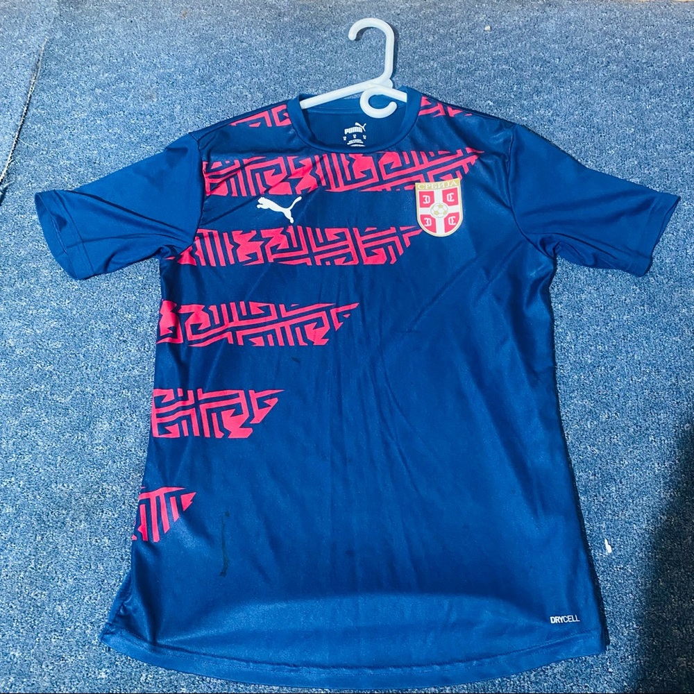 Puma Serbia Blue 20/21 Warmup Jersey